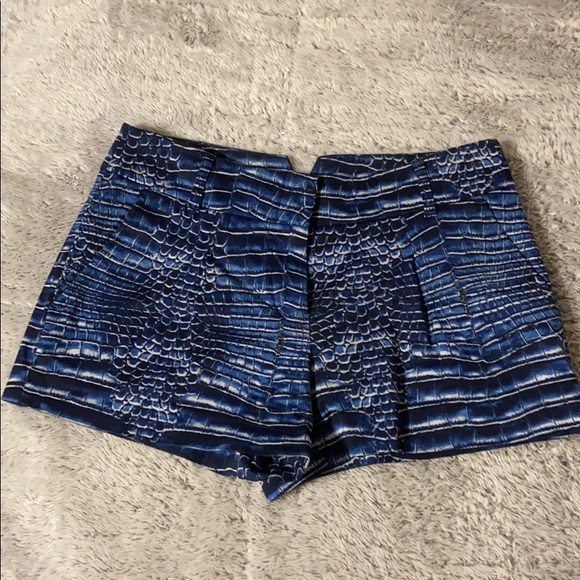 BCBG maxazria blue dress shorts - Picture 1 of 8